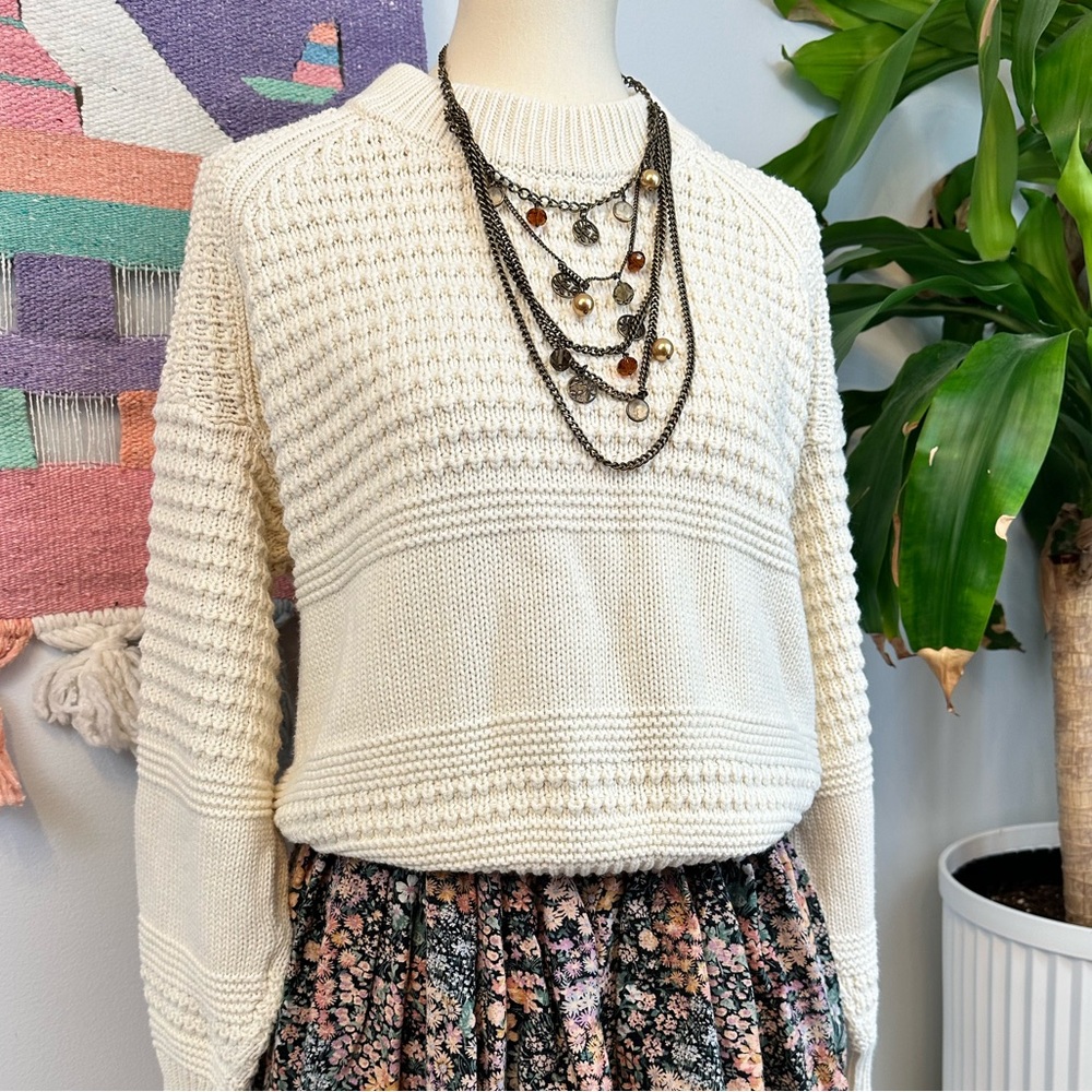 NWOT Universal Thread Chunky Knit Sweater, Cottagecore Cozy B1